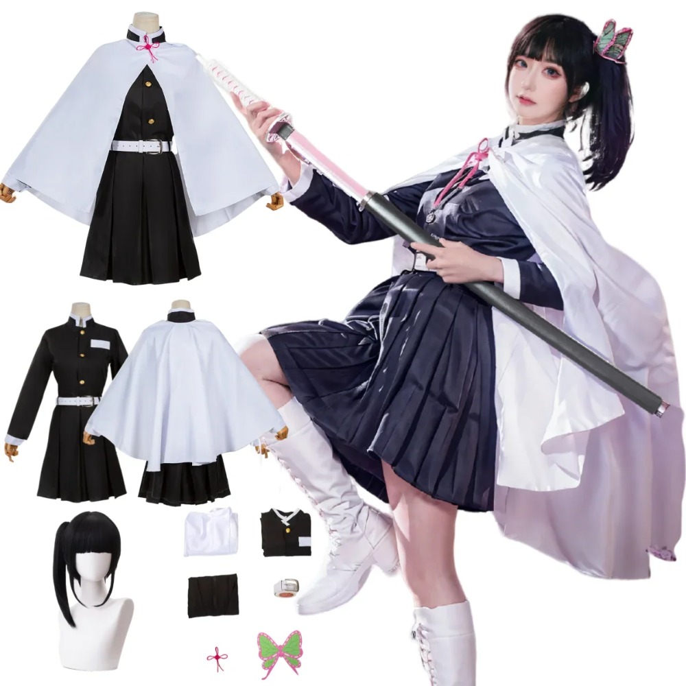 Demon Slayer Haori - Tsuyuri Kanao kostum Cosplay dewasa, seragam