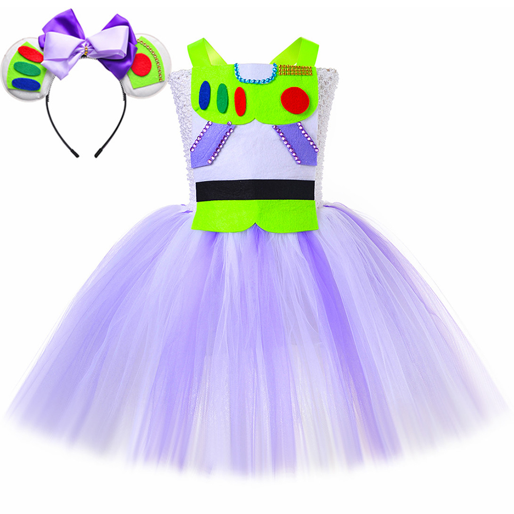 Anime Cosplay Toddler - Kostum Buzz Lightyear Anak Perempuan Gaun