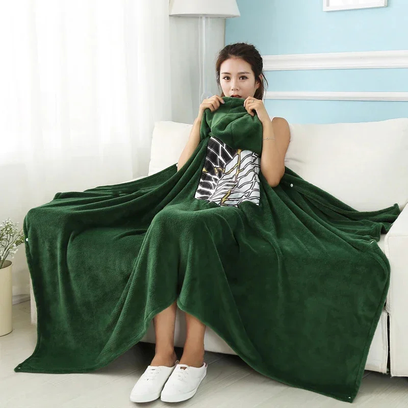 Attack Titan Cloak - 2026 Attack on Titan Selimut Flanel