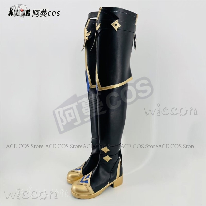 Anime Cosplay Plus Size - Sepatu Bot Setinggi Lutut Genshin Impact