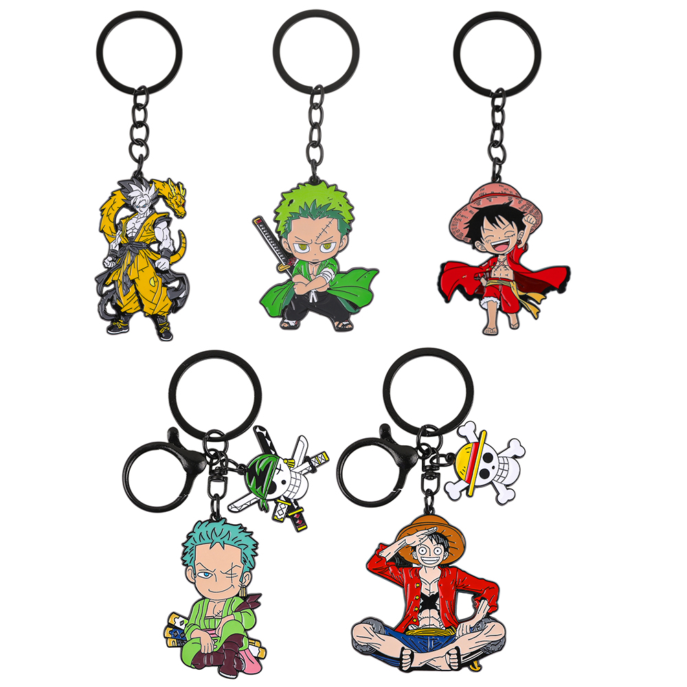 Anime Cosplay Luffy - Set Gantungan Kunci Anime One Piece