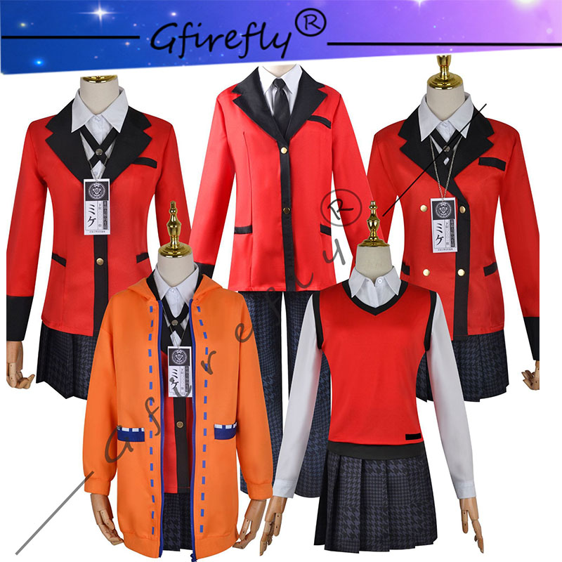 Anime Cosplay Kakegurui - Kostum Cosplay Kakegurui Jyabami Yumeko Momobami