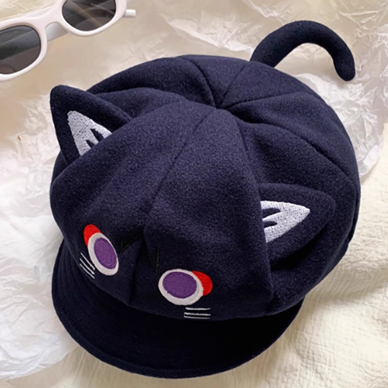 Anime Cosplay Cat - Topi Oktagonal Cosplay Kucing Lucu Game