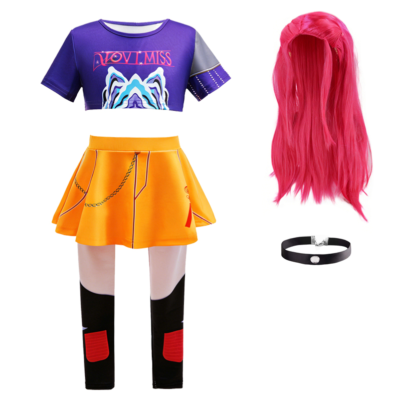 Anime Zoey Cosplay - Kostum gadis 3PS tren Korea kostum
