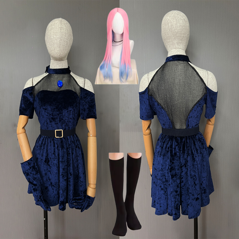 Anime Cosplay Long Hair - Wig Kostum Cosplay Anime Alien Stage