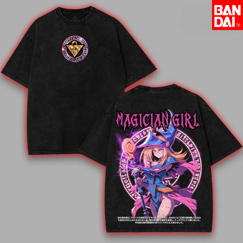 Anime Cosplay Easy - Kaos Pria Vintage Washed T-shirt Yugioh