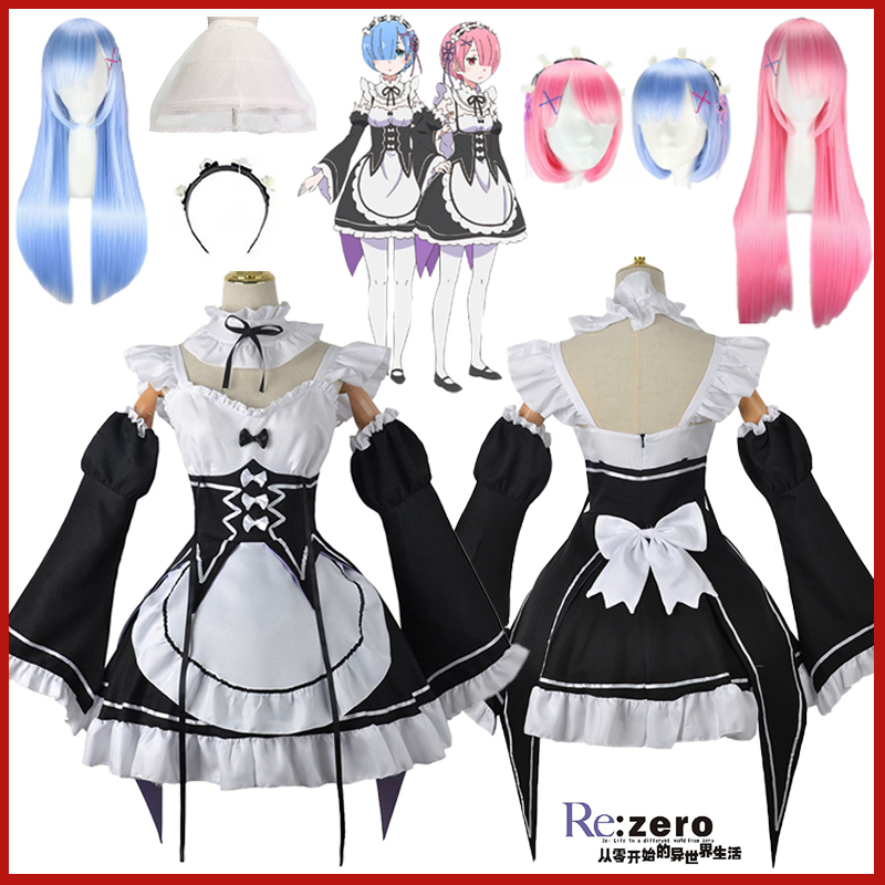 Anime Cosplay Live - Kostum Cosplay Anime Ram Rem Lolita