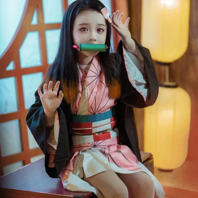 Demon Slayer Haori - Kostum Cosplay Anime Kamado Nezuko Kostum