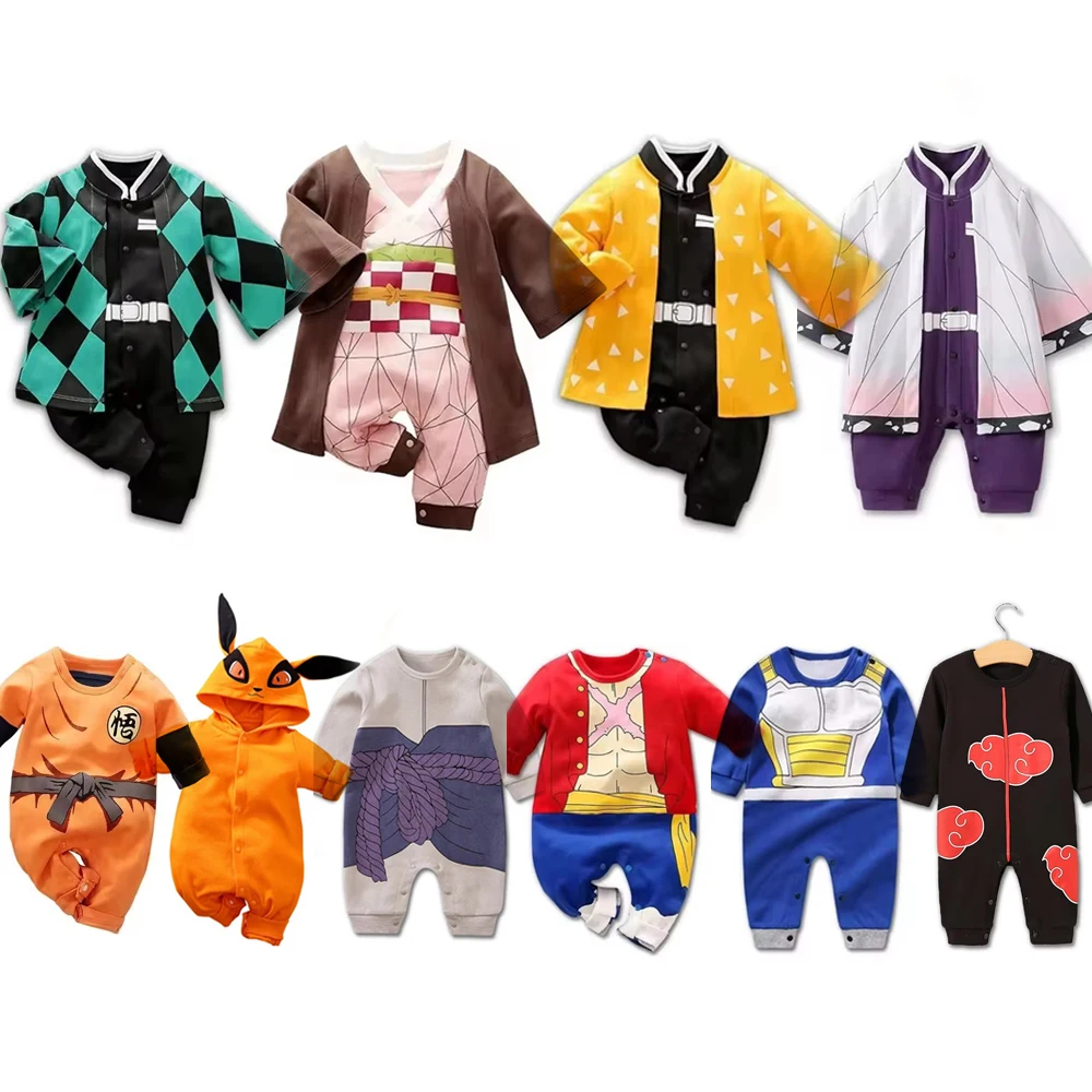 Anime Cosplay Toddler - Romper Bayi Anime 0-18 Bulan Kostum