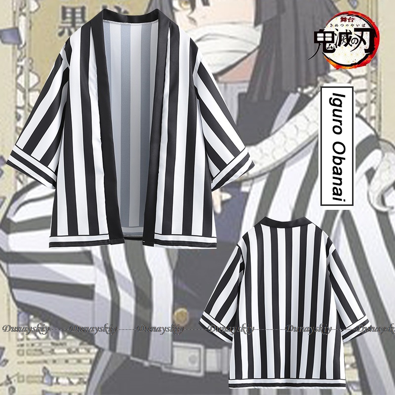Kostum Cosplay Anime, jubah Ki - Demon Slayer Haori ulasan dan harga