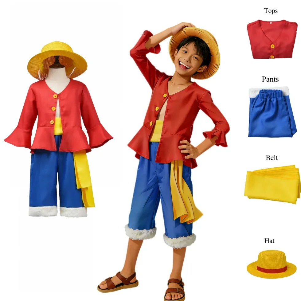 Kostum Cosplay Halloween Anime - Anime Cosplay Luffy ulasan dan harga