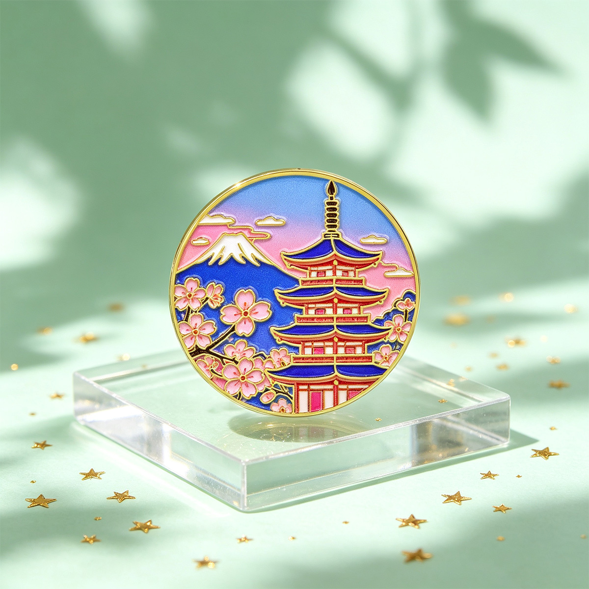 Pin Enamel Bunga Sakura Jepang - Anime Cosplay Easy ulasan dan harga