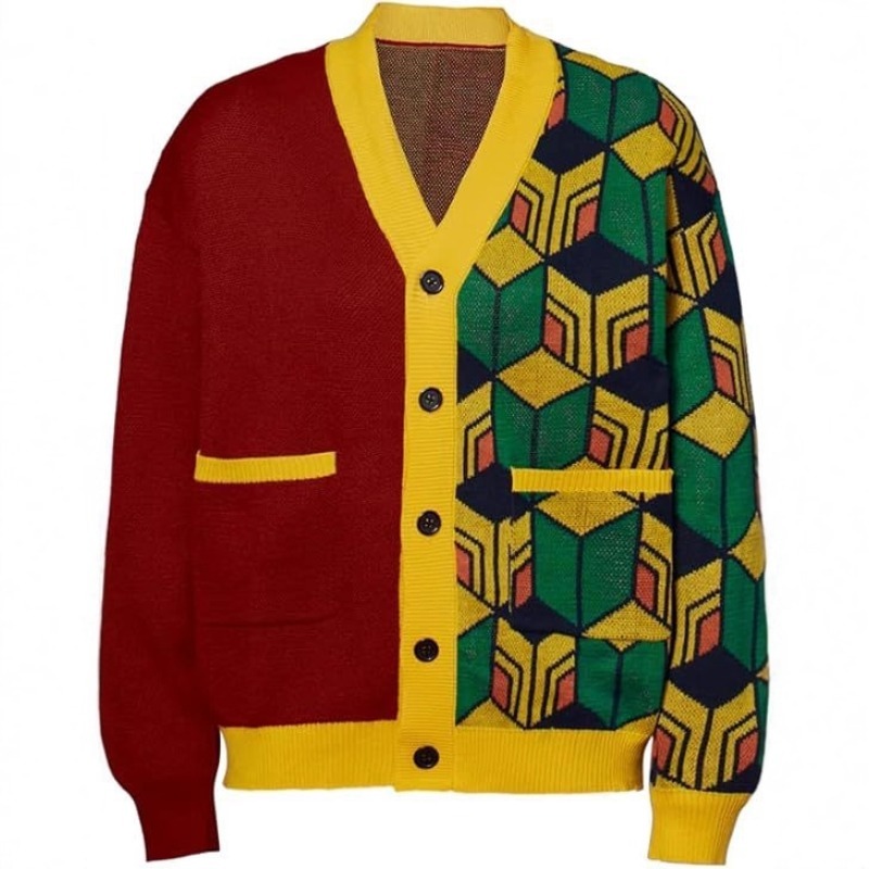 Sweater & Jaket Cardigan Rajut - Anime Cosplay Demon Slayer ulasan dan harga