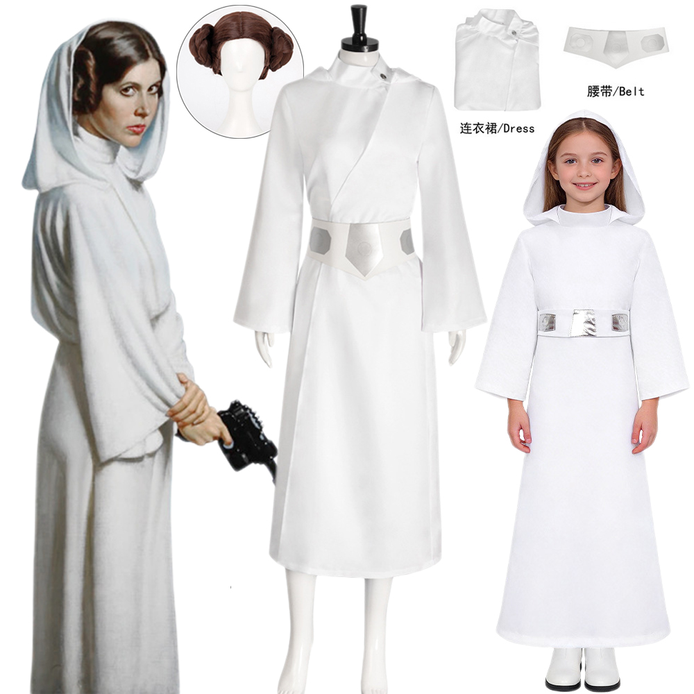 Kostum Cosplay Putri Leia Gaun - Cosplay Anime Solo ulasan dan harga