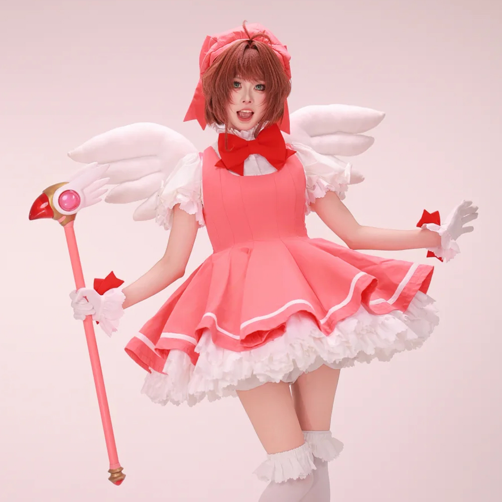 Kostum Cosplay Kinomoto Sakura - Anime Cosplay Easy ulasan dan harga