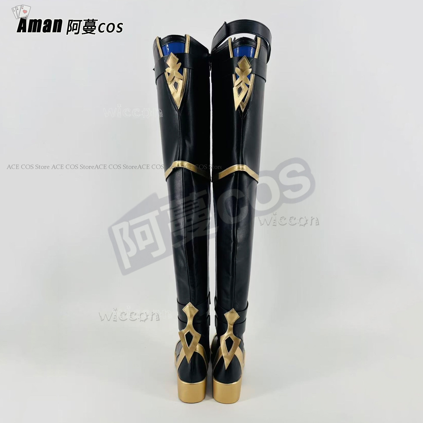 Sepatu Bot Setinggi Lutut Gens - Anime Cosplay Plus Size ulasan dan harga