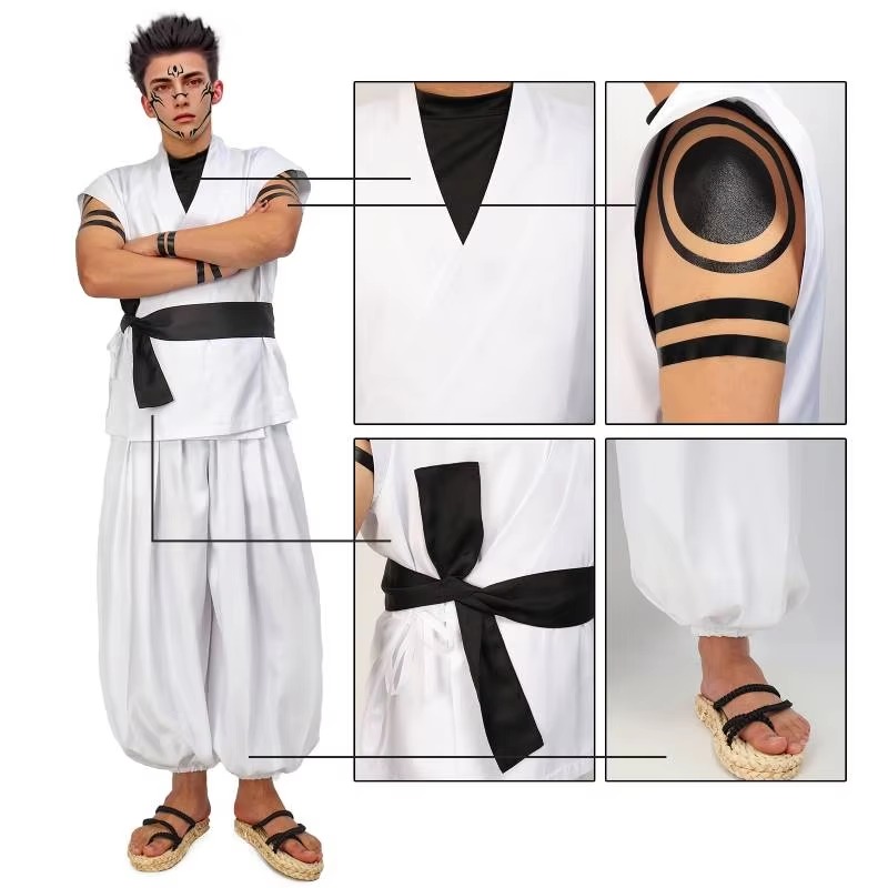 Kostum Cosplay Ryomen Sukuna J - Anime Cosplay Jujutsu Kaisen ulasan dan harga