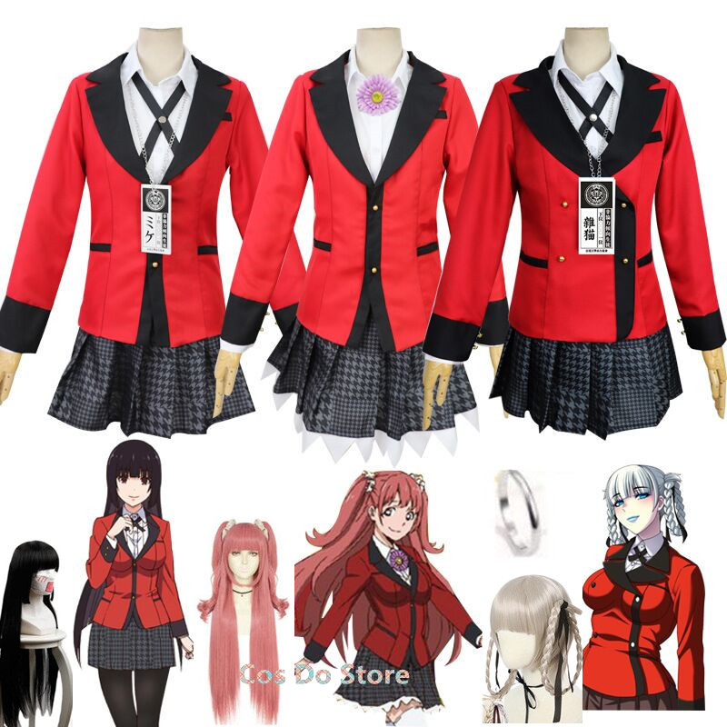 Setelan seragam wanita Anime K - Anime Cosplay Kakegurui ulasan dan harga