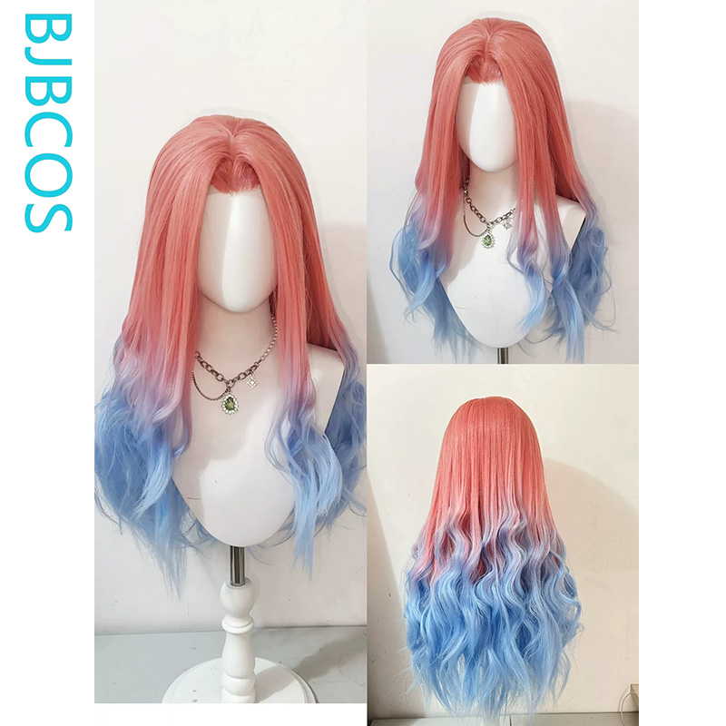 Wig yang ditata ‌ Wig Cosplay  - Anime Cosplay Long Hair ulasan dan harga