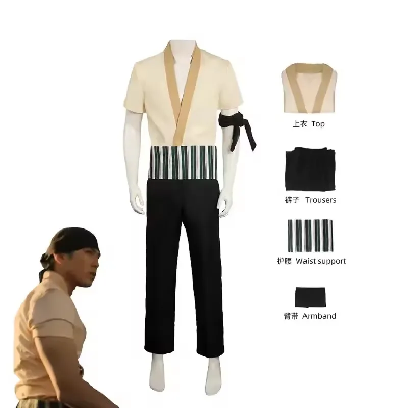 Kostum Cosplay Roronoa Zoro Ve - Anime Cosplay Live ulasan dan harga