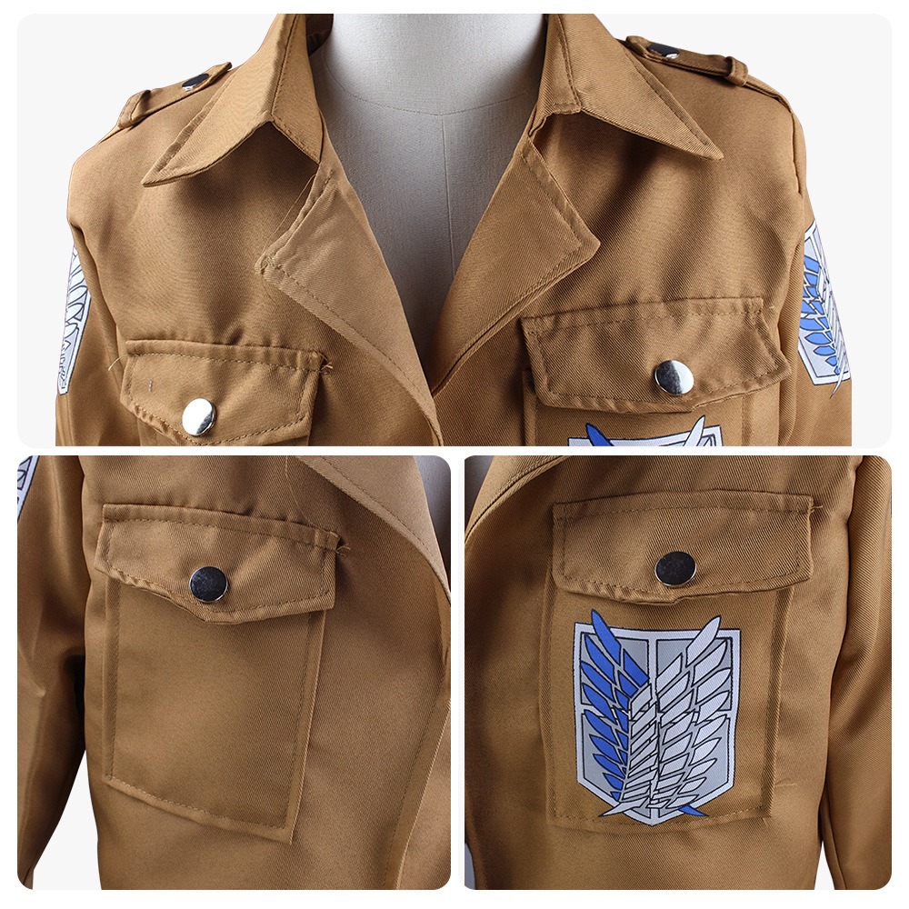 Cosplay Anime Levi Ackerman Mi - Attack Titan Cloak ulasan dan harga