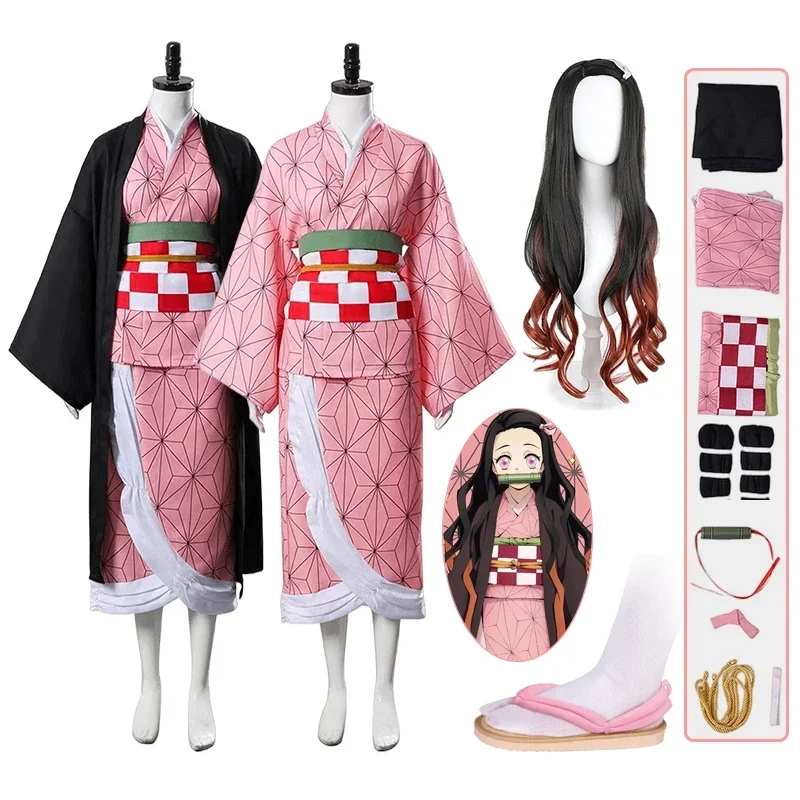 Kostum Cosplay Anime Kamado Ne - Demon Slayer Haori ulasan dan harga