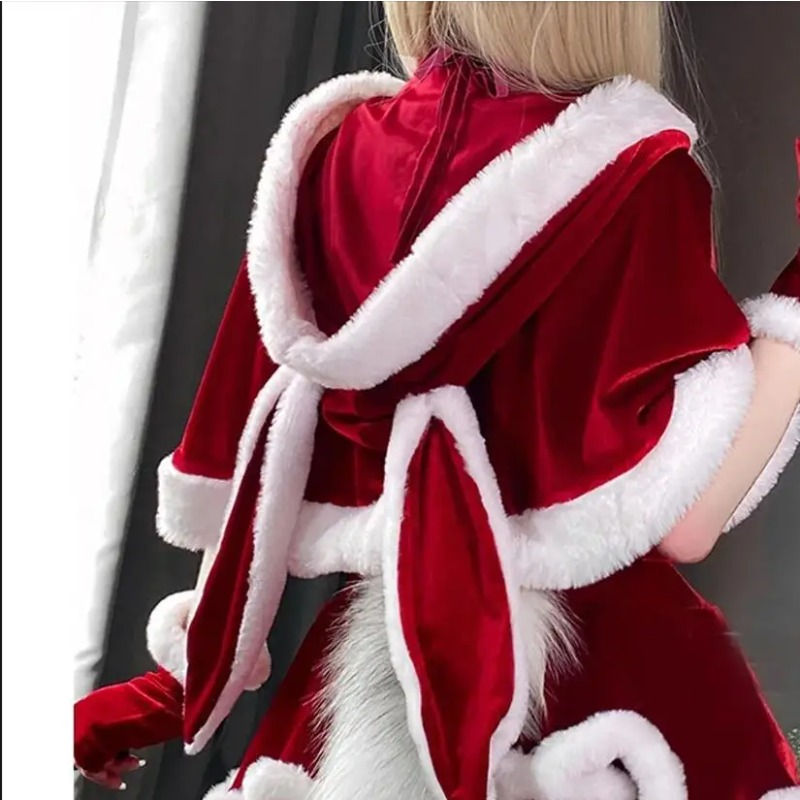 Kostum Cosplay Gaun Merah Tahu - Anime Cosplay Plus Size ulasan dan harga