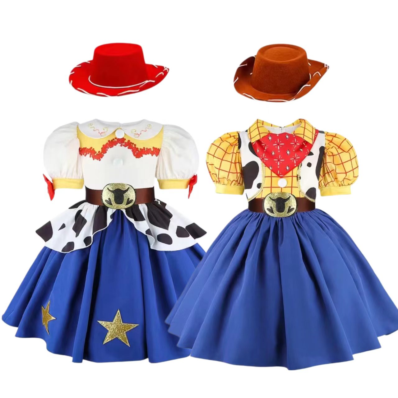 Gaun Koboi Anak Perempuan Moti - Anime Cosplay Toddler ulasan dan harga