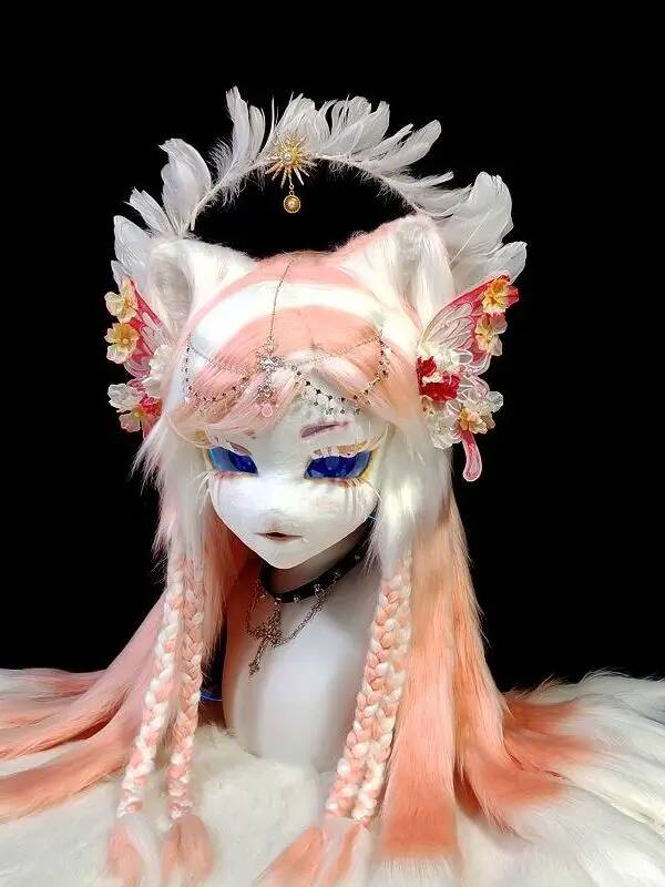 Kepala Fursuit Kig Buatan Tang - Anime Cosplay Cat ulasan dan harga